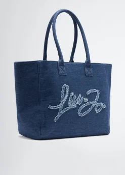 Tote bag grande in denim