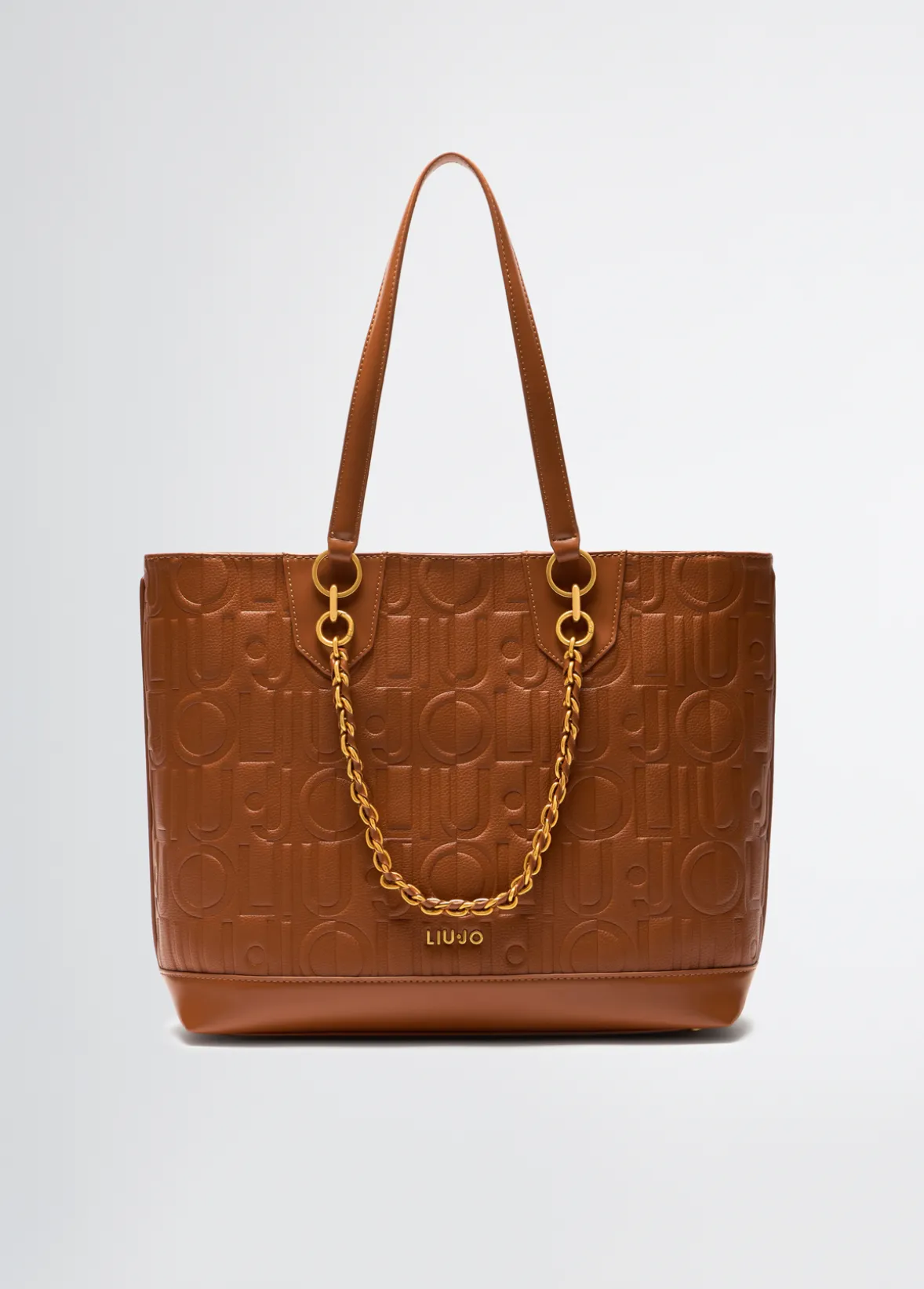 Tote bag media con catena decorativa