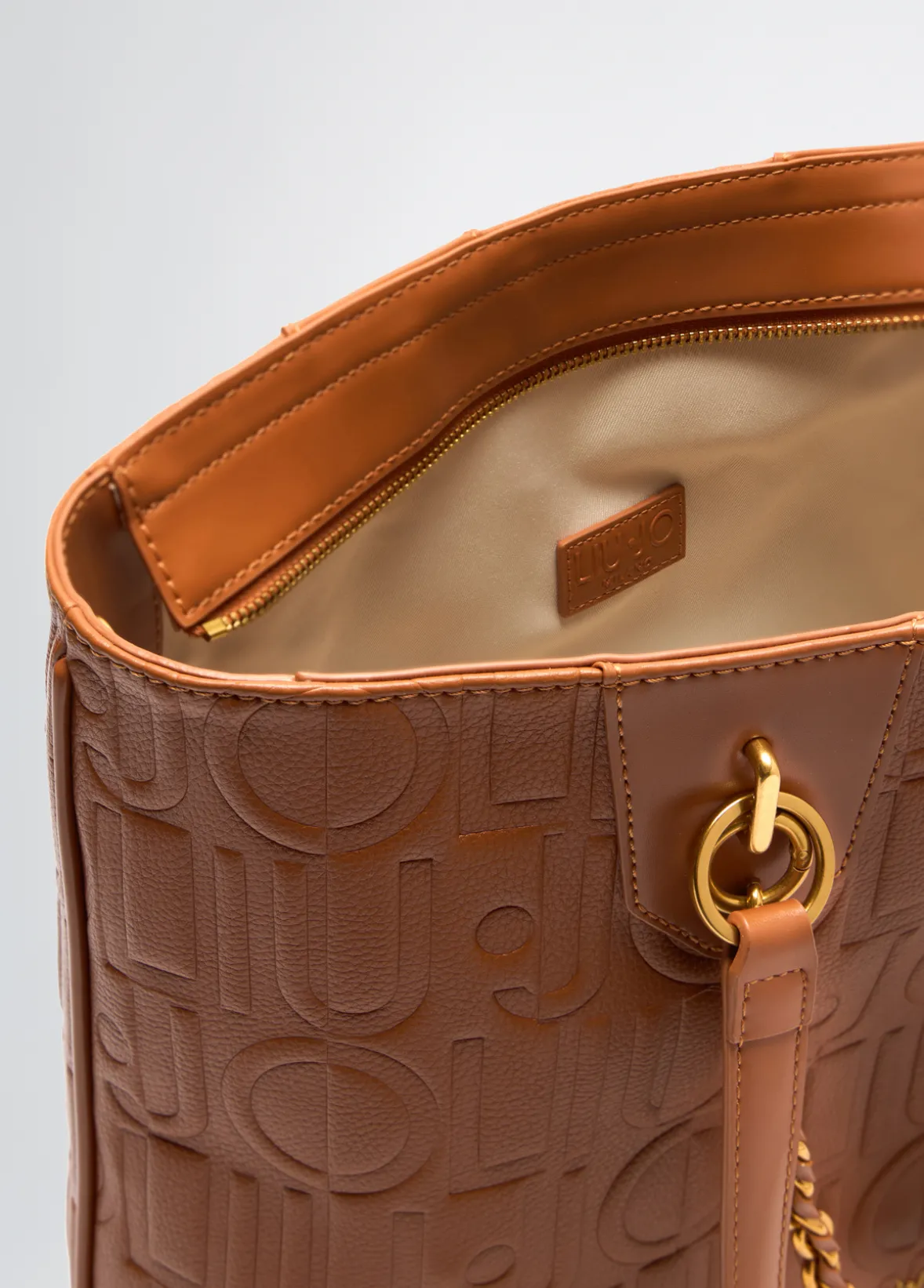 Tote bag media con catena decorativa