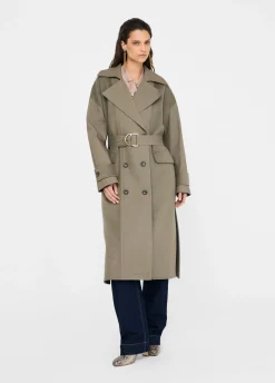 Trench doppiopetto in lana