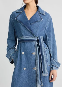 Trench in denim