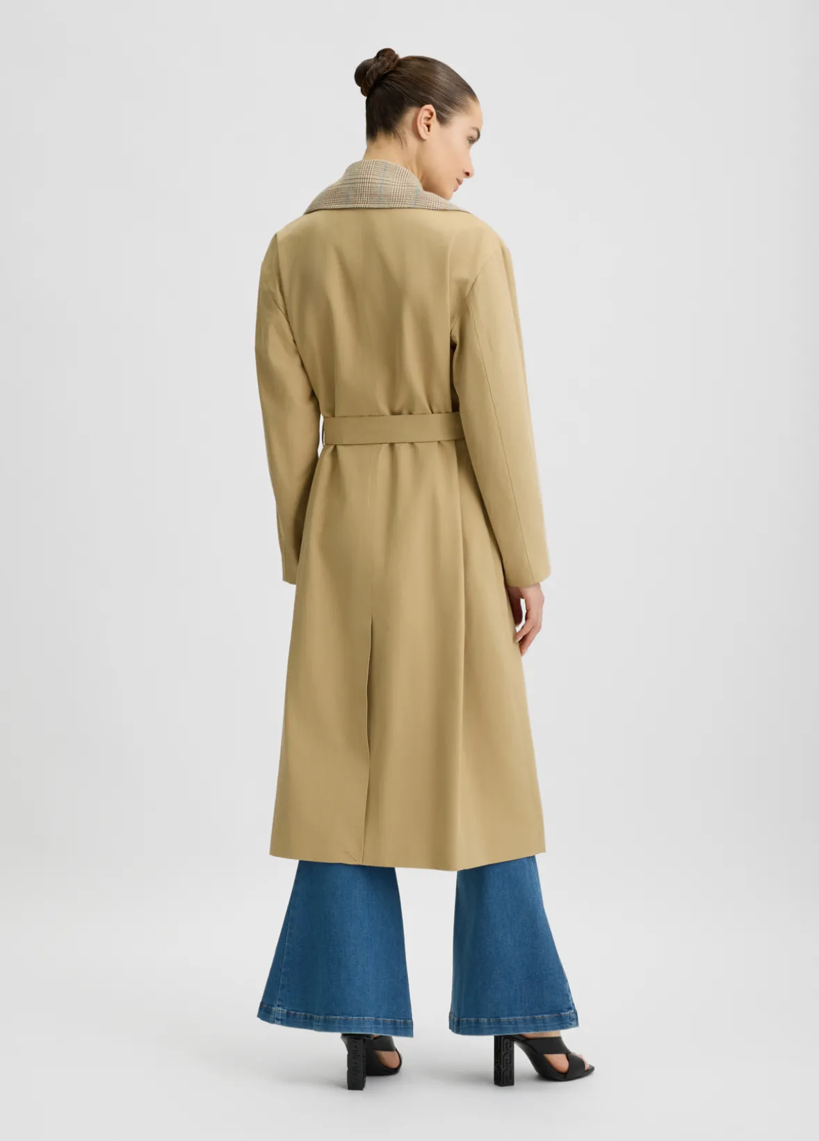 Trench in gabardina di cotone
