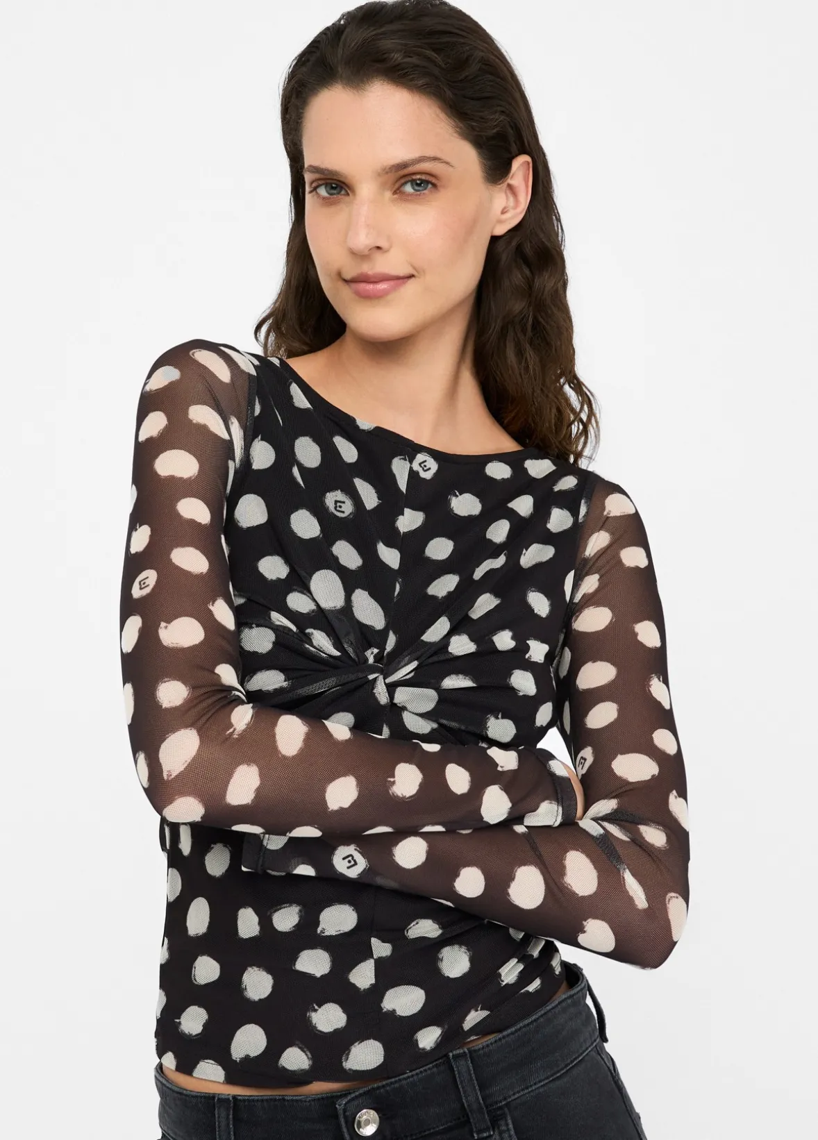 T-shirt a pois