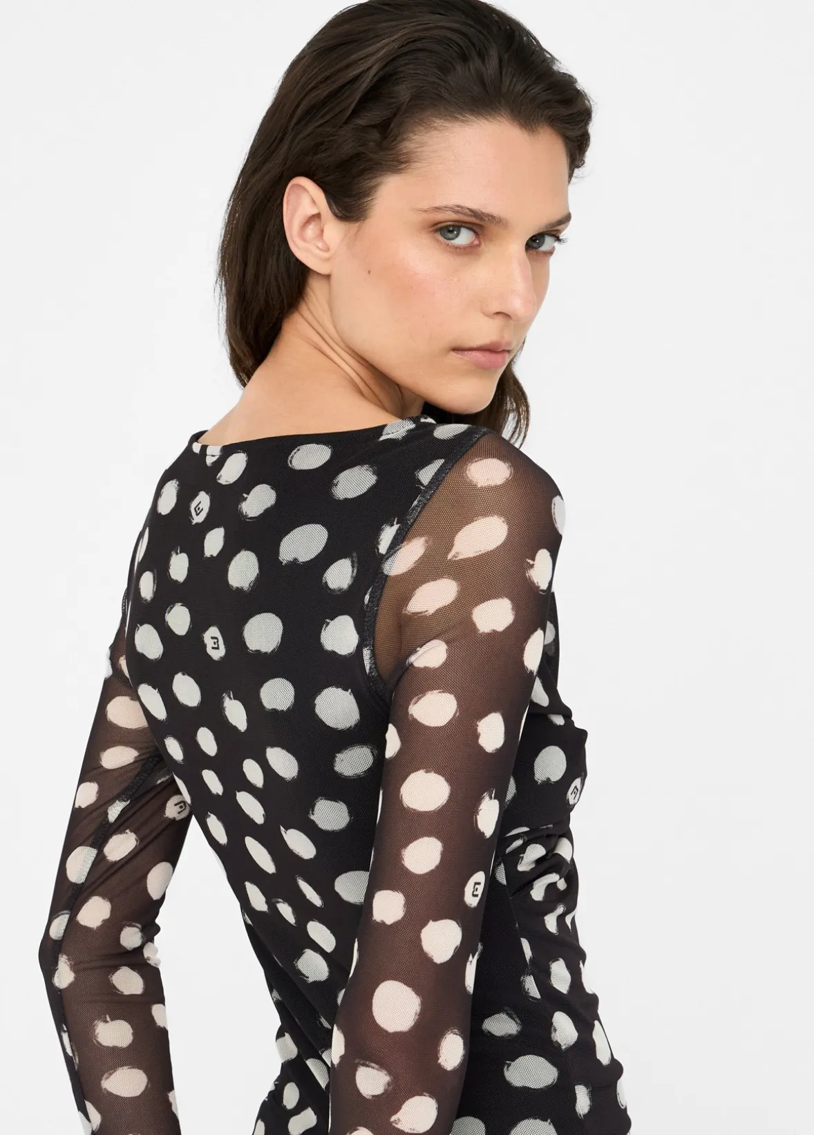 T-shirt a pois