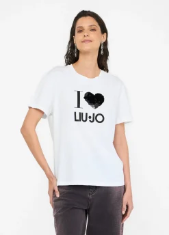 T-shirt con applicazioni