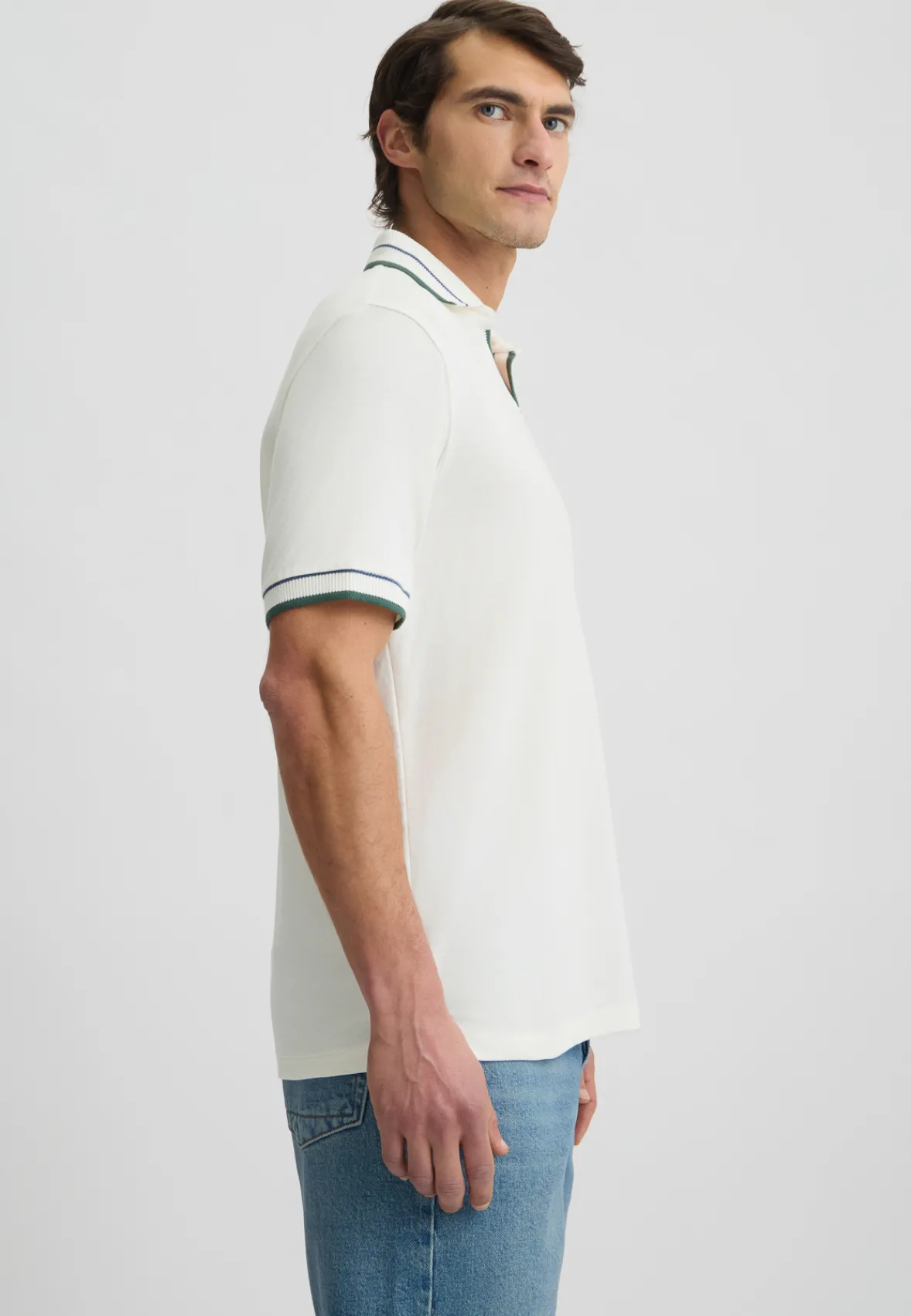 T-shirt con colletto cubano