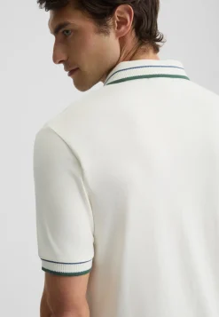 T-shirt con colletto cubano