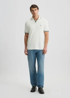 T-shirt con colletto cubano
