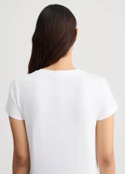 T-shirt con cuore animalier