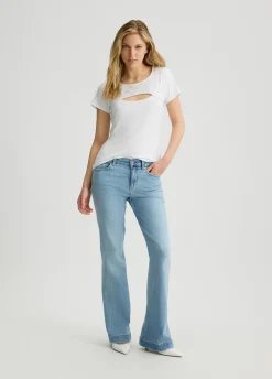 T-shirt con cut-out