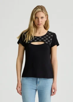 T-shirt con cut-out