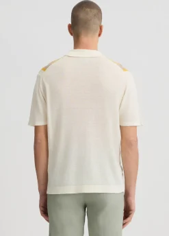 T-shirt con dettaglio in maglia