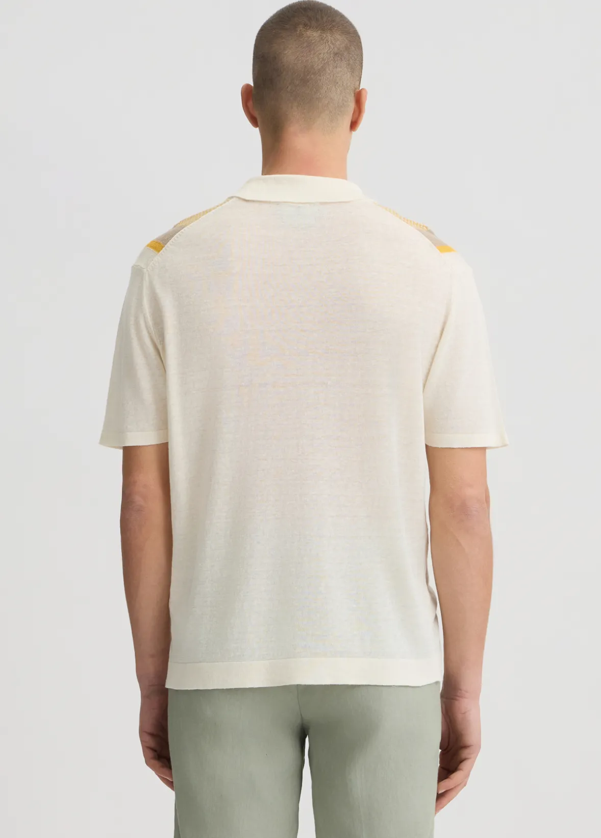 T-shirt con dettaglio in maglia