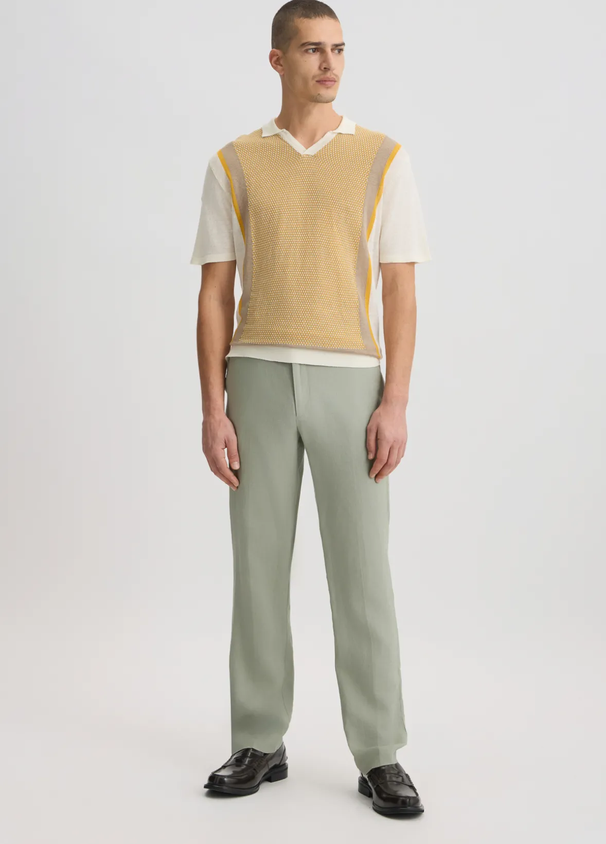 T-shirt con dettaglio in maglia