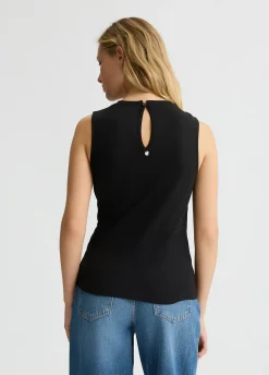 T-shirt con drappeggio