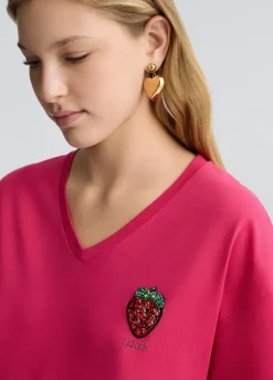 T-shirt con fragola