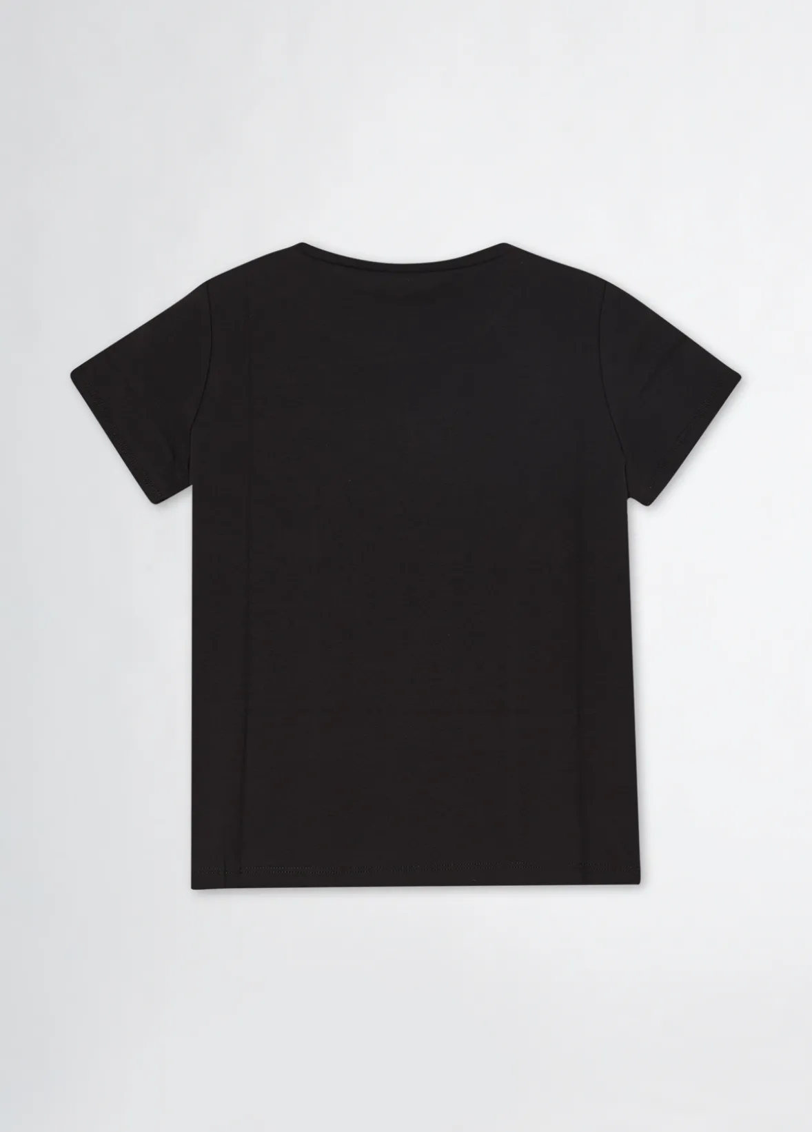 T-shirt con logo e strass