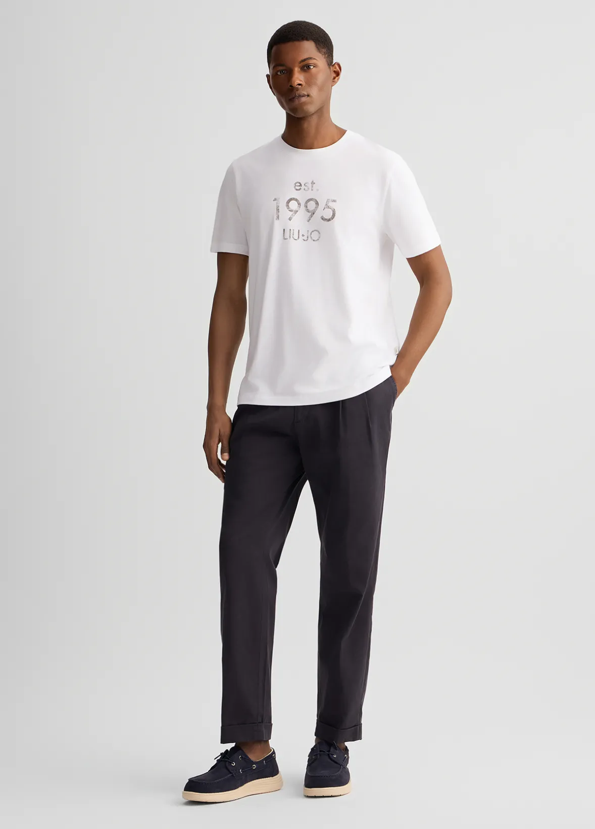 T-shirt con logo stampato