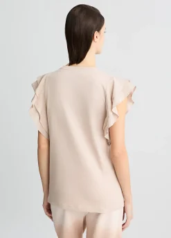T-shirt con rouches