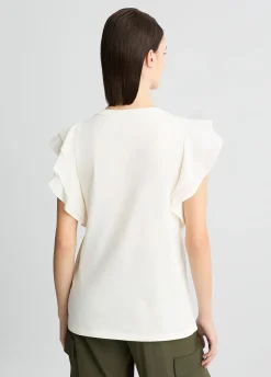 T-shirt con rouches