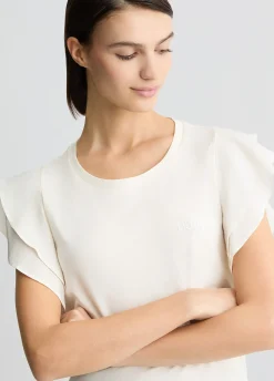 T-shirt con rouches