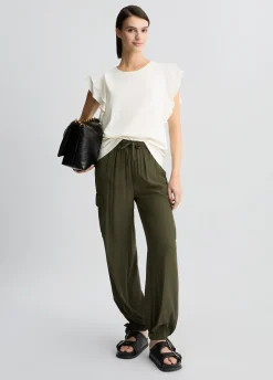 T-shirt con rouches