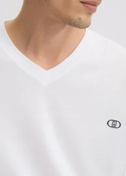 T-shirt con scollo a V