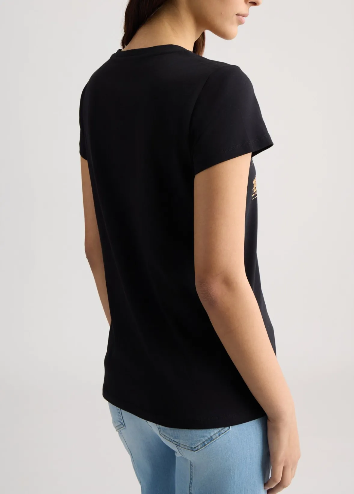 T-shirt con stampa animalier