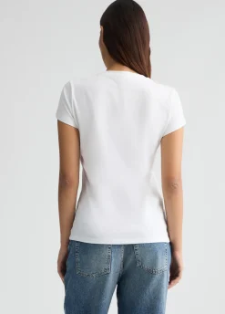 T-shirt con stampa floreale