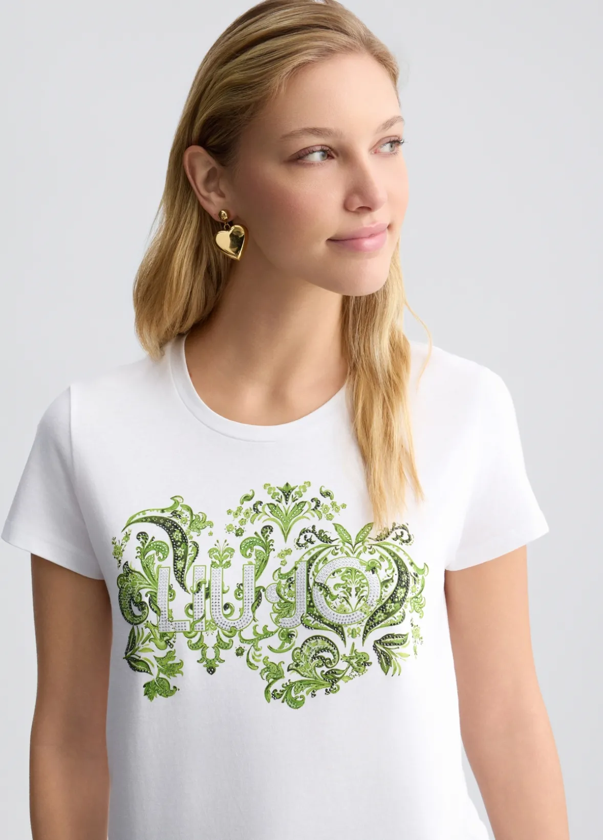 T-shirt con stampa floreale