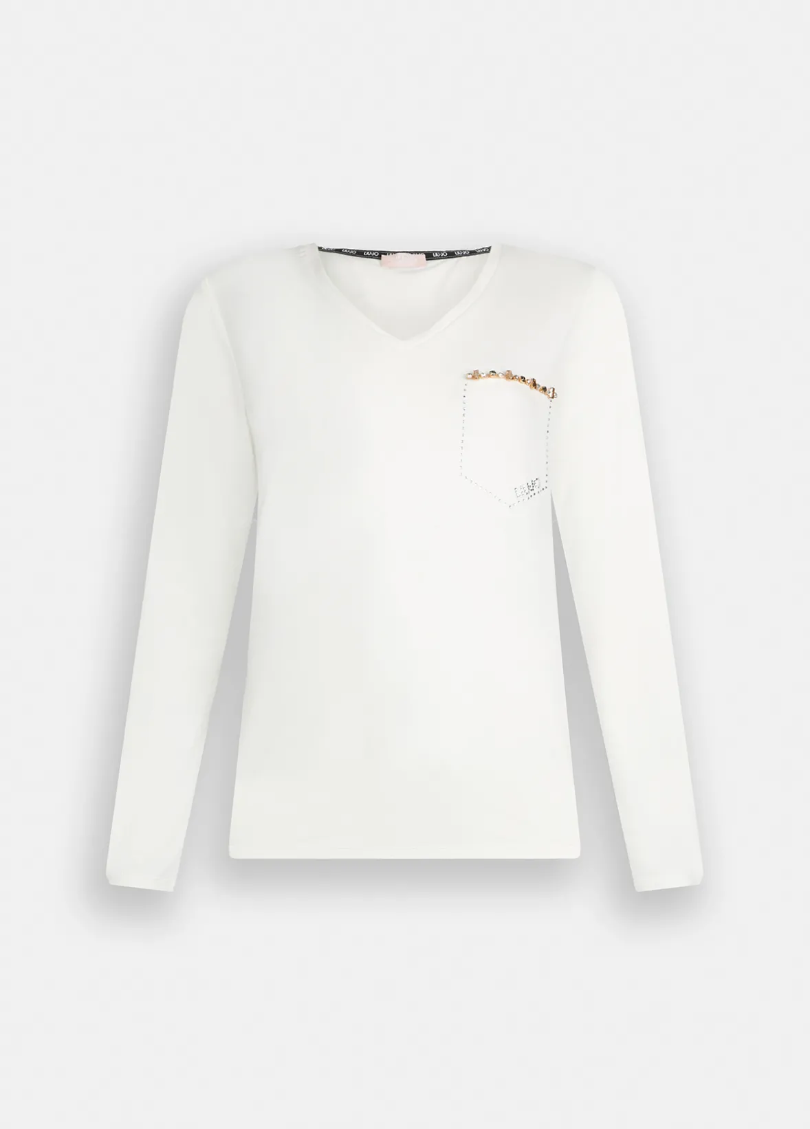 T-shirt con strass