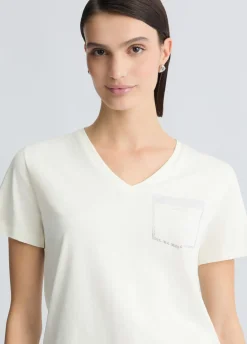 T-shirt con strass