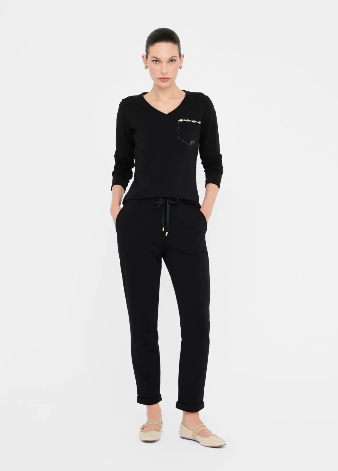 T-shirt con strass