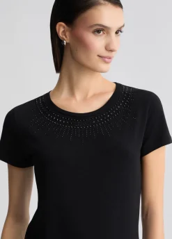 T-shirt con strass