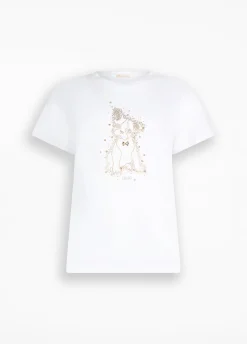 T-shirt con strass