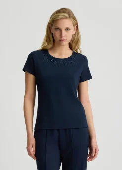 T-shirt con strass