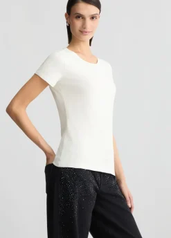 T-shirt con strass