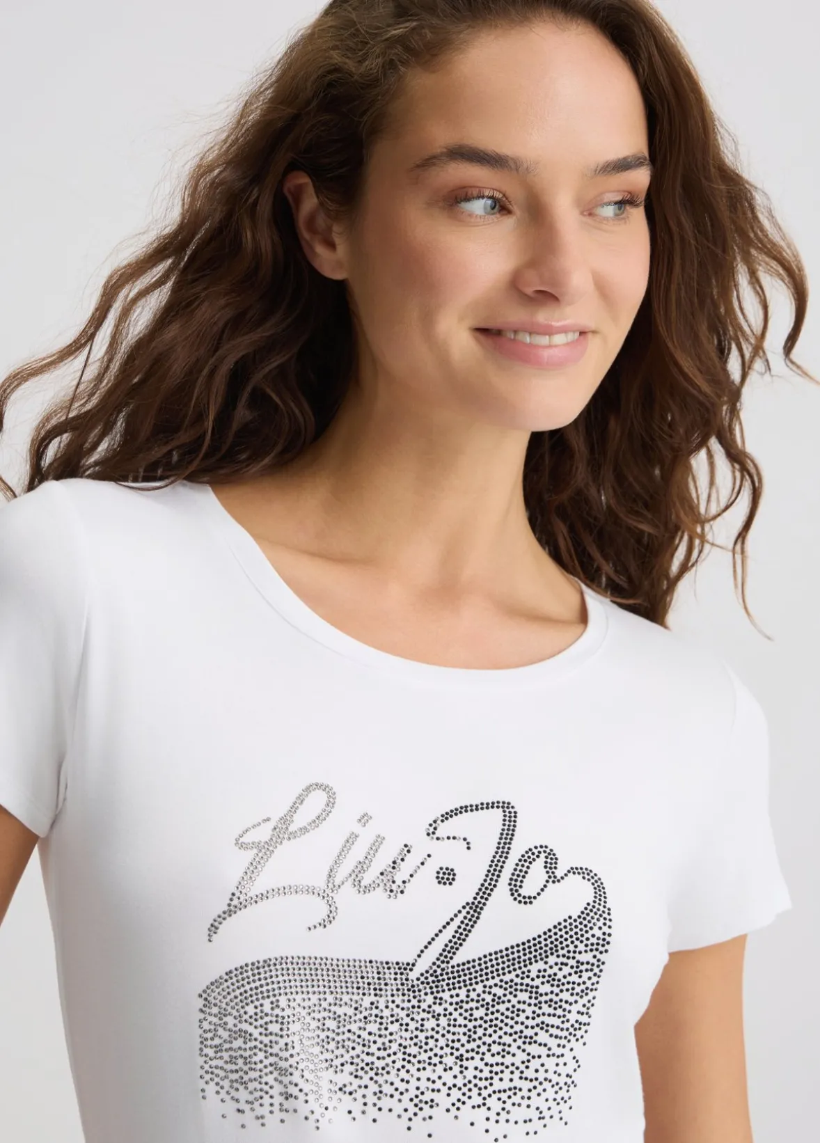 T-shirt con strass