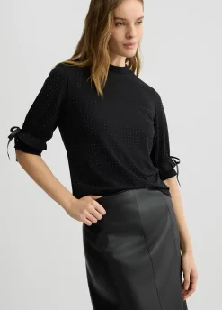 T-shirt con strass