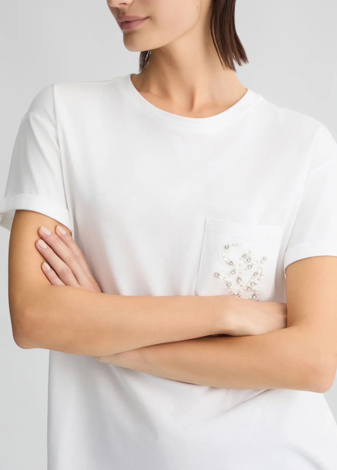 T-shirt con taschino
