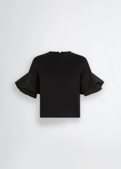 T-shirt con volant