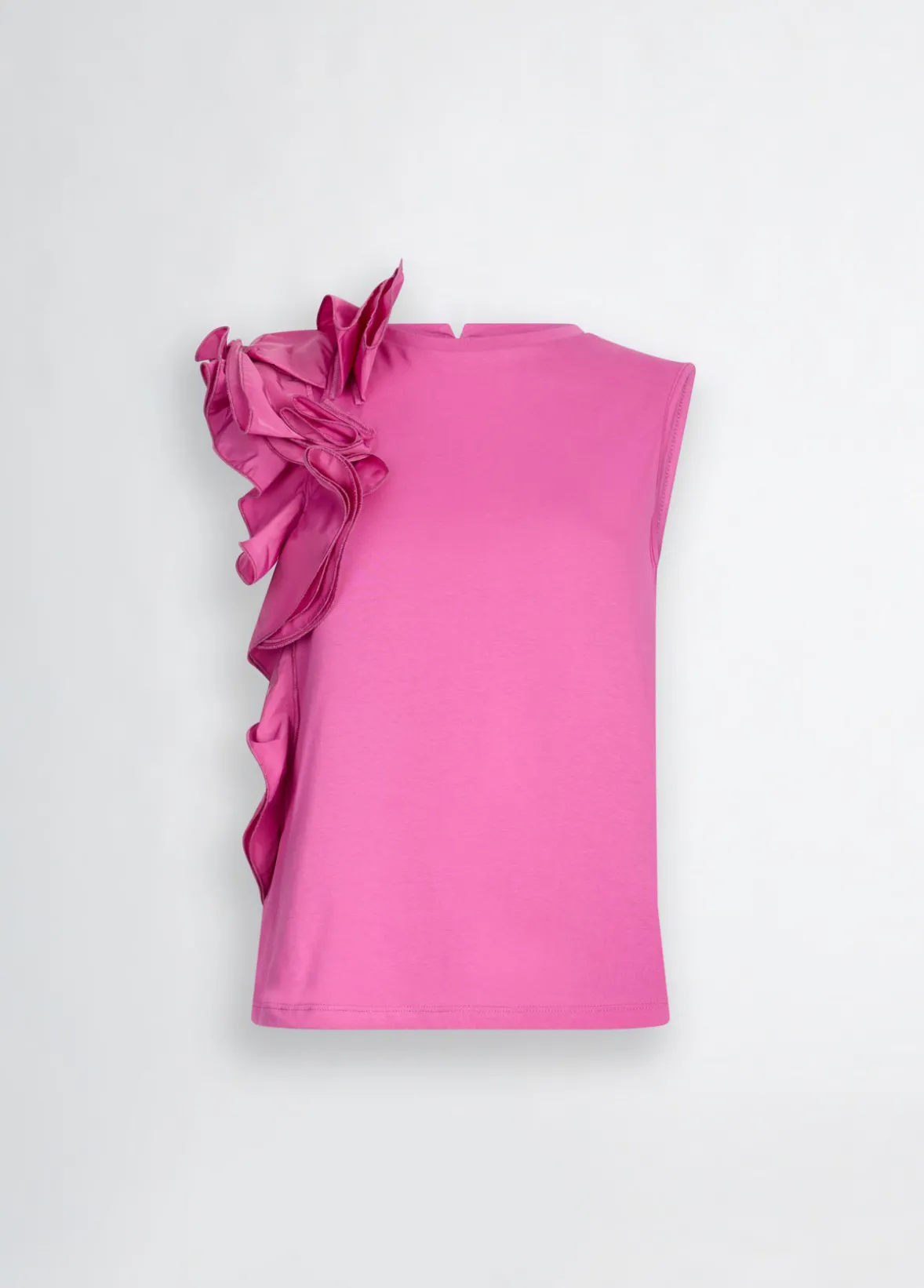 T-shirt con volant