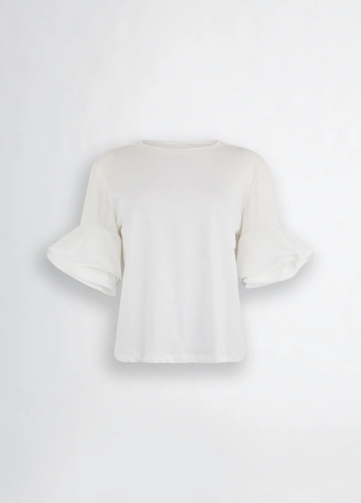 T-shirt con volant
