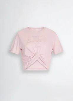 T-shirt in cotone con logo