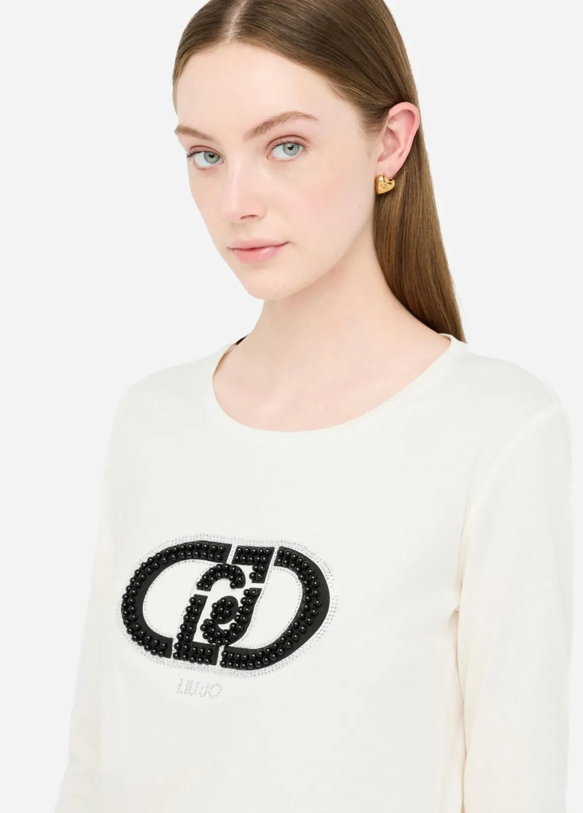 T-shirt in cotone con logo