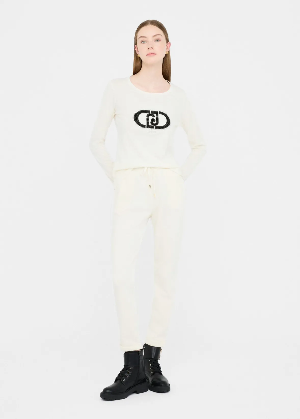T-shirt in cotone con logo