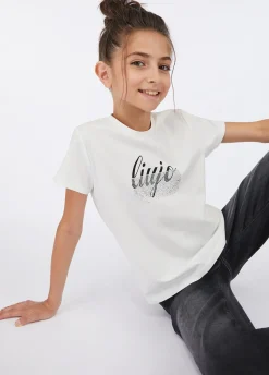 T-shirt in cotone con logo
