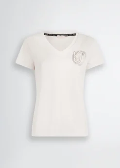 T-shirt in cotone con logo