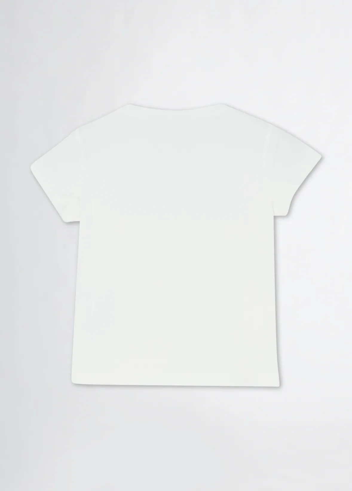 T-shirt in cotone con logo e strass