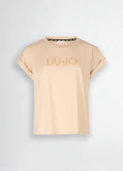 T-shirt in cotone con logo